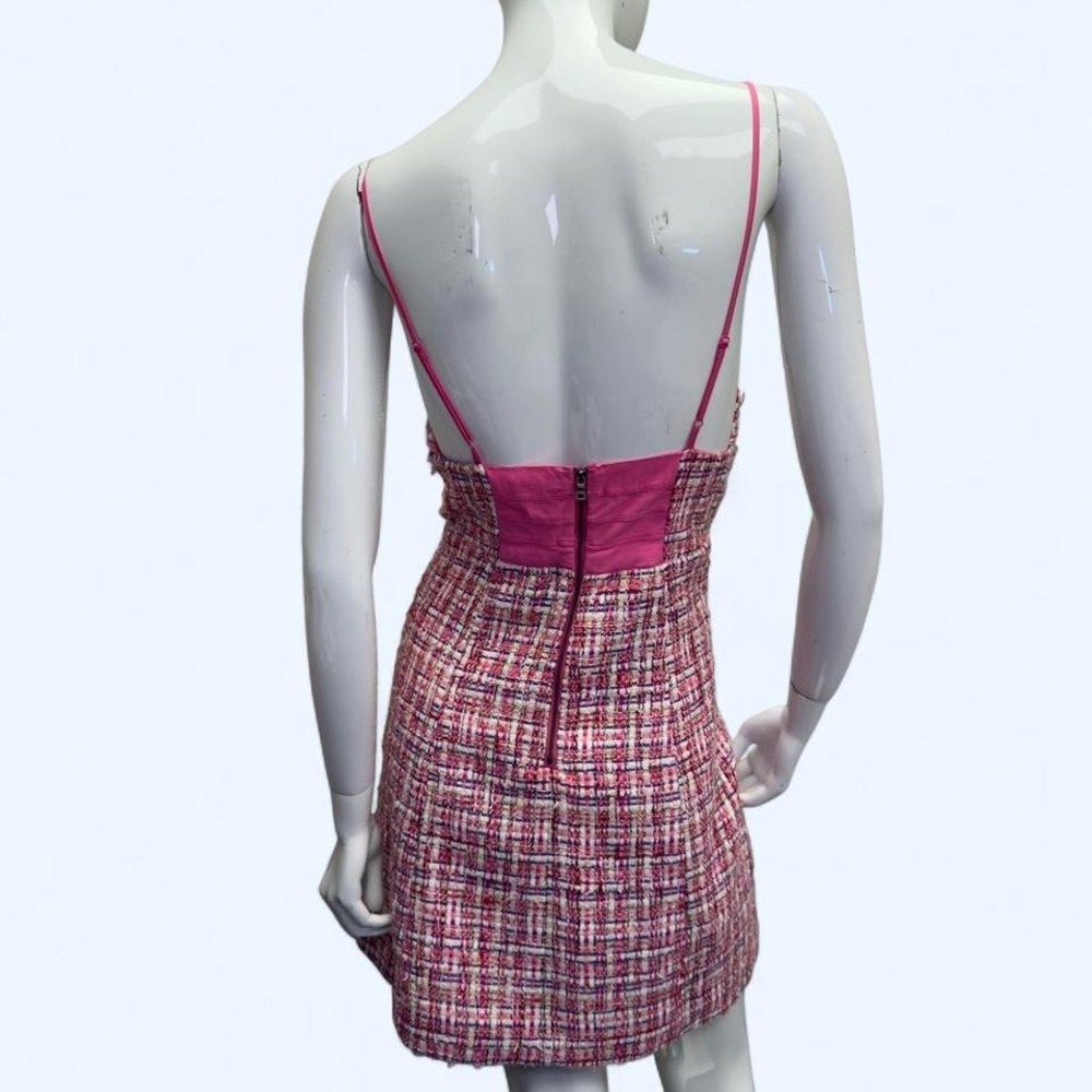 House of Harlow 1960 pink tweed mini dress - Picture 2 of 8
